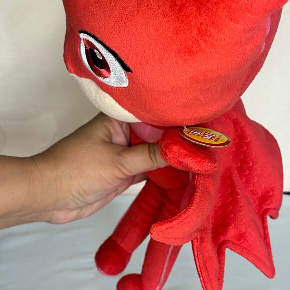 PJ Masks Owlette Sing & Talking Plush Hero 14” Red Works! Ultra Soft EUC - Picture 9 of 9